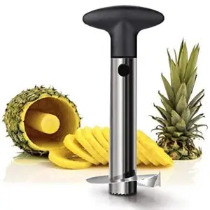 DRUDRAYA Stainless Steel Pineapple Cutter and Fruit Peeler Corer Slicer Kitchen Knife, Pineapple Cutter and Slicer, Pineapple Peeler and Cutter, Pineapple Slicer, Fruit Cutter, Fruit Cutter Slicer
