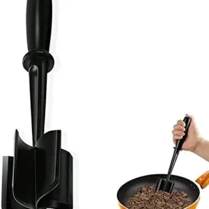 Meat Chopper, Hamburger Chopper, Potato Masher-Professional Multifunctional Heat Resistant Nylon Ground Beef Smasher Kitchen Tools And Gadgets, ​Safe For Non-Stick Cookware